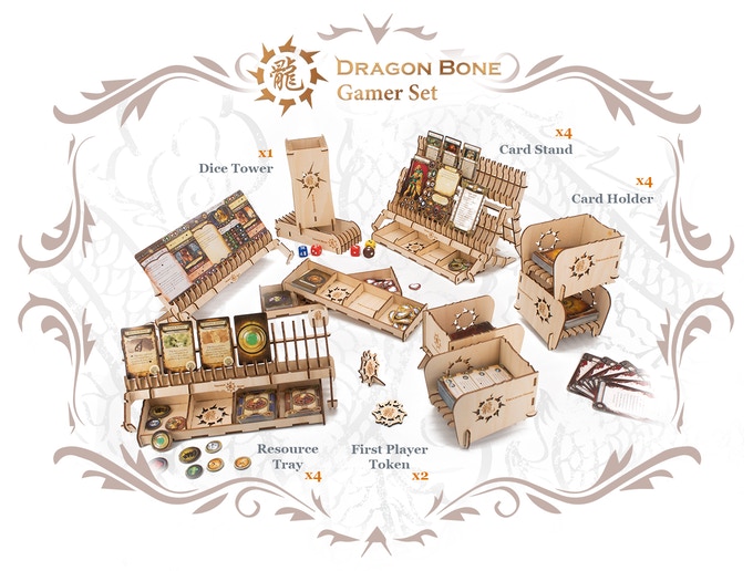 Dragon Bone Kickstarter wooden stand