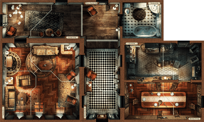 Map tiles Mansions of Madness