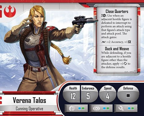 Verena Talos Star Wars Imperial Assault Hero