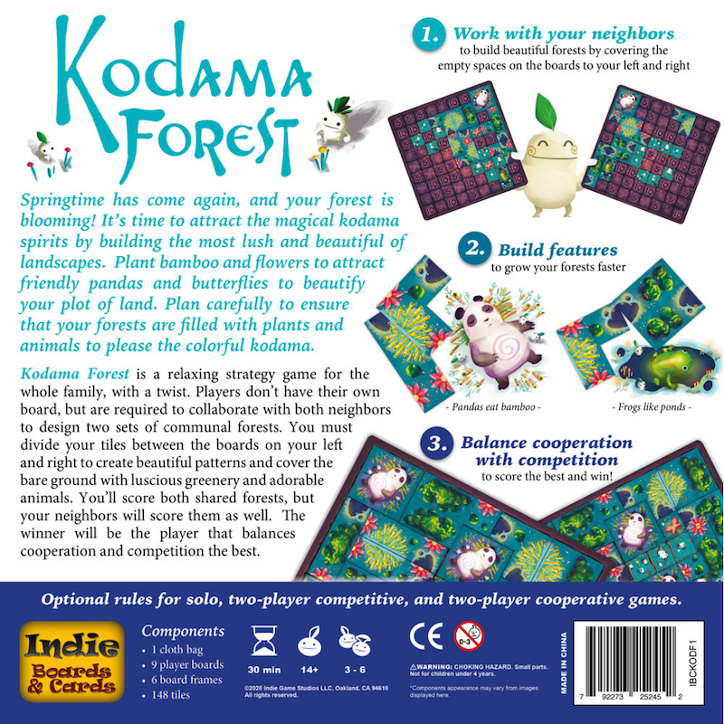 Kodama Forest back of box