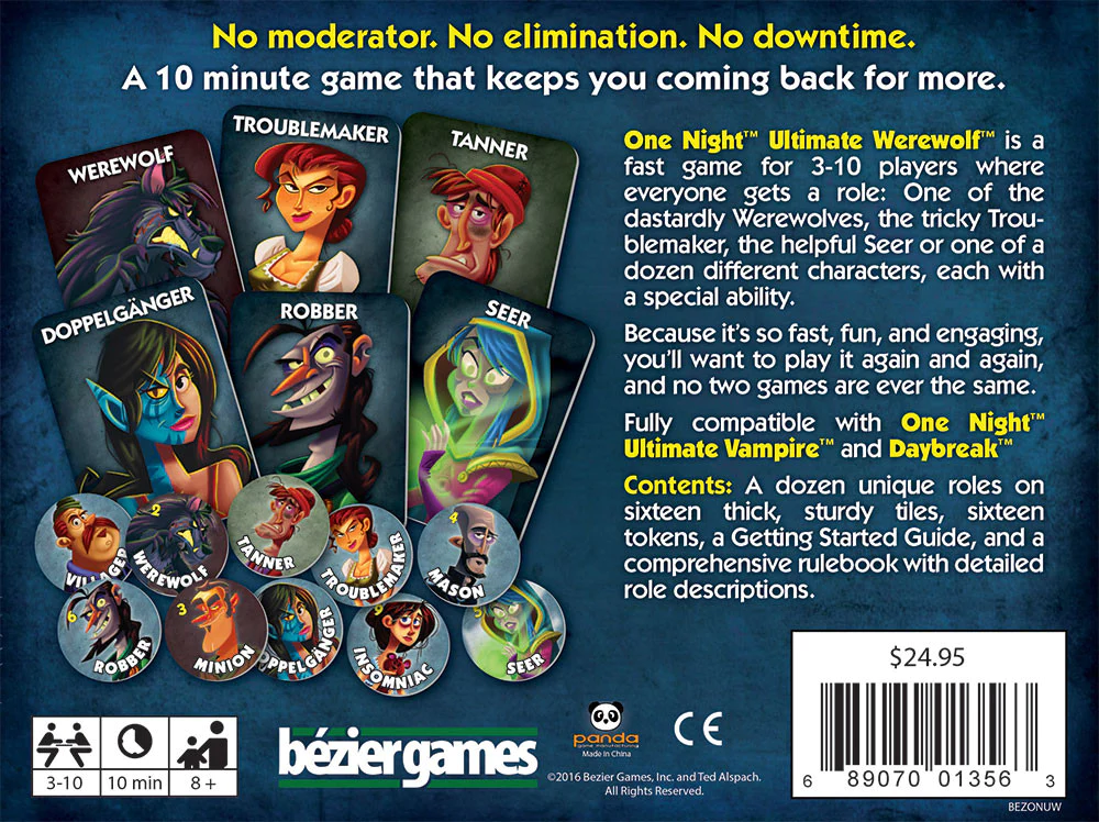 One Night Ultimate Werewolf back of box
