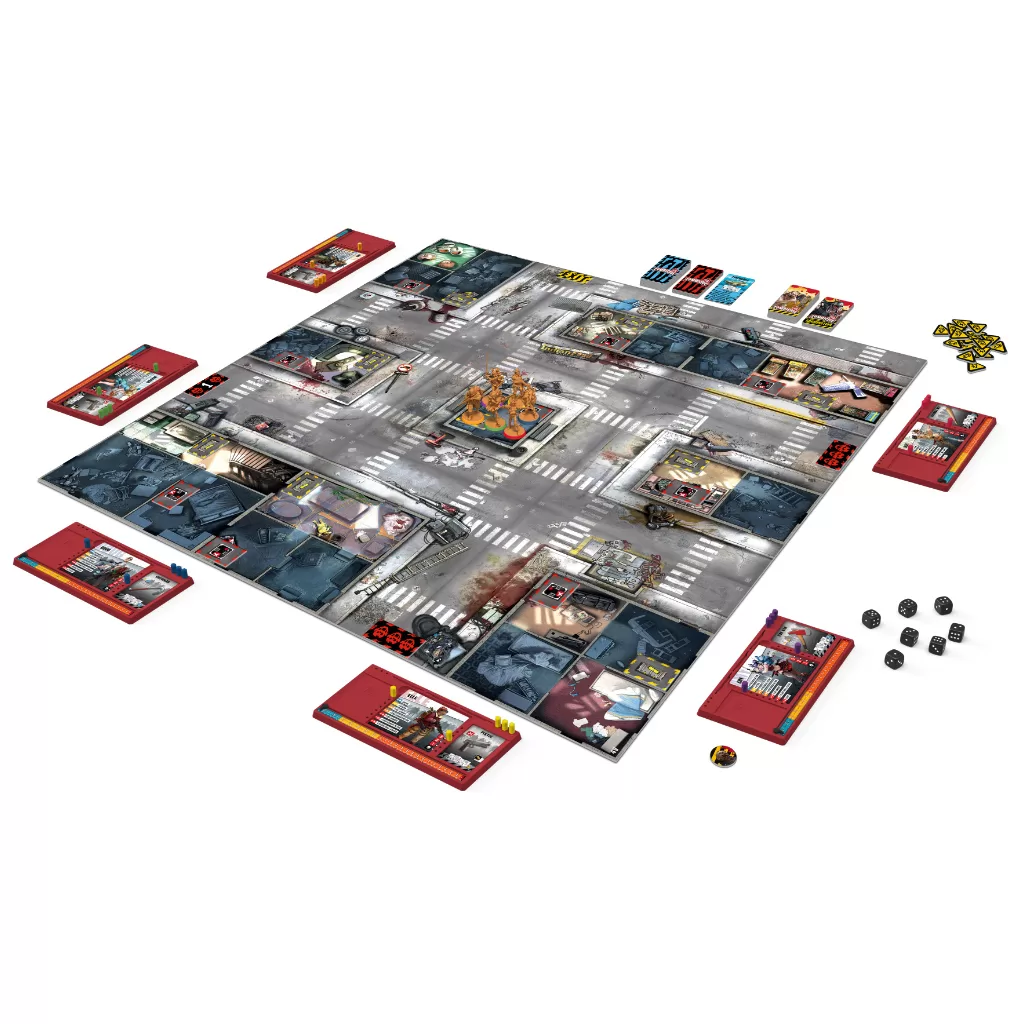 Zombicide laid out duing play